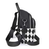 Oxford Woman Backpacks Casual High School Lattice Schoolbags Contrast Travel Sho