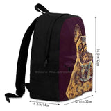 French Bulldog 001 - The Dark Animal Series Teen College Student Backpack