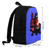 Rednosed Cat Travel Laptop School Backpack