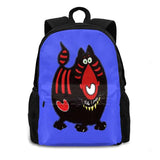 Rednosed Cat Travel Laptop School Backpack