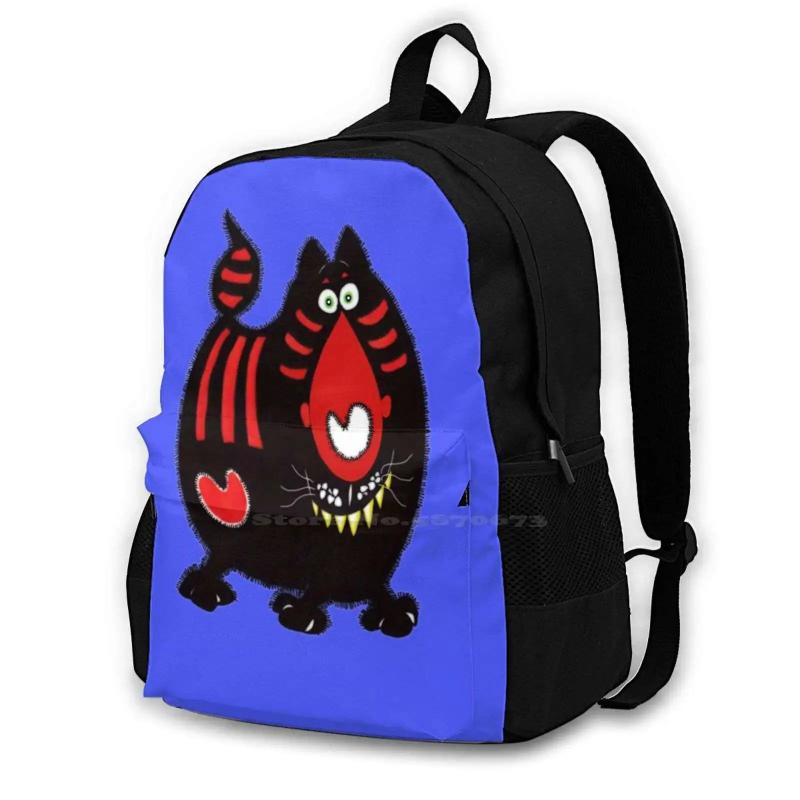 Rednosed Cat Travel Laptop School Backpack