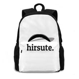 Hirsute Beard Moustache Hairy Man Funny Schoolbag Backpack