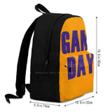 Game Backpack For Student School Laptop Travel Bag Game And Orange Sports