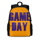 Game Backpack For Student School Laptop Travel Bag Game And Orange Sports