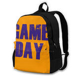 Game Backpack For Student School Laptop Travel Bag Game And Orange Sports