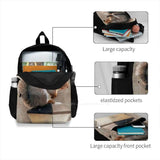 Fur Lined Hoodie Backpack for Travel Laptop