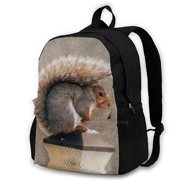 Fur Lined Hoodie Backpack for Travel Laptop