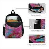 Liquid Acrylic Pattern Schoolbag Backpack