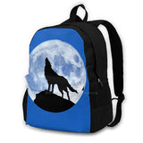Moon Wolf Q Large Capacity Backpack Laptop Travel Bags