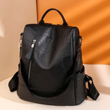 Women Soft Leather Backpack Large Capacity School Bags for Girls