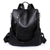 Women Soft Leather Backpack Large Capacity School Bags for Girls
