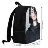 Kat Von D Portrait Student Backpack Laptop Travel Bag