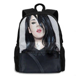 Kat Von D Portrait Student Backpack Laptop Travel Bag