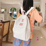 Large Capacity Nylon Waterproof Women Backpack for Junior High School Students