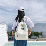 Large Capacity Nylon Waterproof Women Backpack for Junior High School Students
