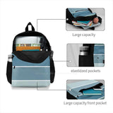 Linen Pattern School Bags for Teenage Girls Laptop Travel Bags