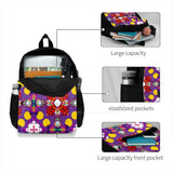Colorful Rings Abstract Seamless Pattern Backpack