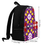 Colorful Rings Abstract Seamless Pattern Backpack
