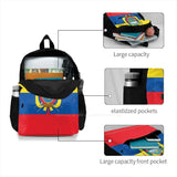 Ecuador Flag 3D Print Backpack