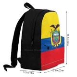Ecuador Flag 3D Print Backpack