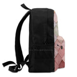 Pink Squares Backpack for Men Women Girls