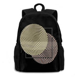 Pink Optical Illusion Art Bubbles Teen Backpack