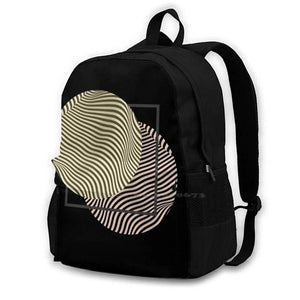 Pink Optical Illusion Art Bubbles Teen Backpack