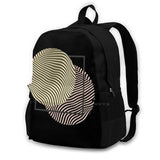 Pink Optical Illusion Art Bubbles Teen Backpack