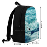 Seaside 3D Print Backpack Sea Ocean Water Seaside Coastal Seascape Beach