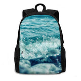 Seaside 3D Print Backpack Sea Ocean Water Seaside Coastal Seascape Beach