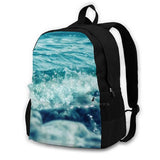 Seaside 3D Print Backpack Sea Ocean Water Seaside Coastal Seascape Beach