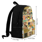Afrika Art School Bag Backpack Laptop 15 Inch Abstract Marble Concrete
