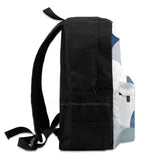 Modern Art Backpack Student School Laptop Travel Abstract Marble Concrete