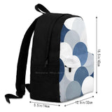 Modern Art Backpack Student School Laptop Travel Abstract Marble Concrete