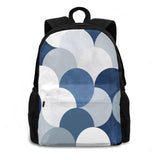 Modern Art Backpack Student School Laptop Travel Abstract Marble Concrete