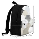 Modern Art Travel Laptop Backpack Abstract Marble Concrete Minimal
