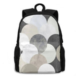 Modern Art Travel Laptop Backpack Abstract Marble Concrete Minimal