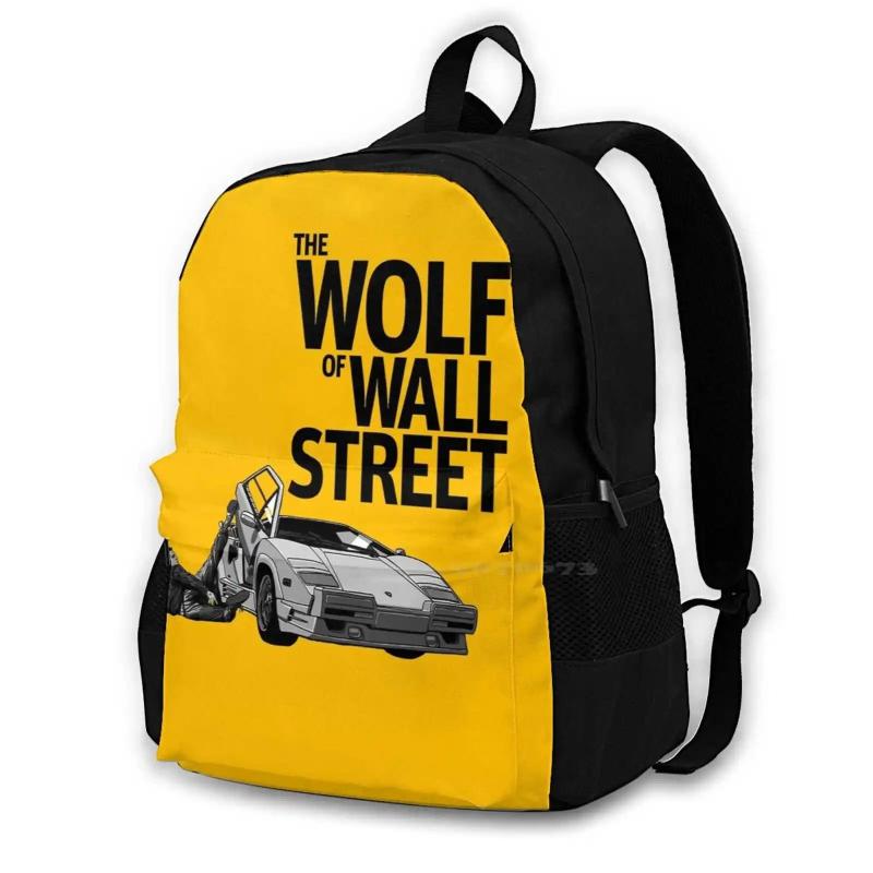 Wolf Of Wall Street- Countach Laptop School Backpack
