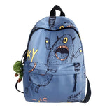 Nylon Graffiti Backpacks for Women Girls Teenagers