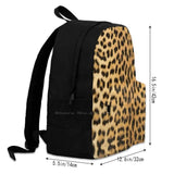 Leopard Animal Textures Backpack For Student School Laptop Travel Bag