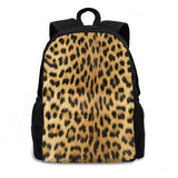 Leopard Animal Textures Backpack For Student School Laptop Travel Bag