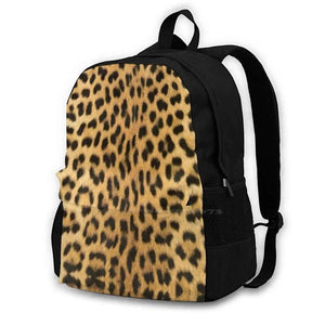 Leopard Animal Textures Backpack For Student School Laptop Travel Bag