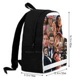 Shia Lebouf Collage Backpack For Student School Laptop Travel Bag Shia Lebouf