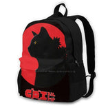 Vintage Catzilla Sunset Style Laptop Bagpack