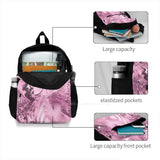 Liquid Texture Art Glitter Detail Backpack