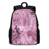 Liquid Texture Art Glitter Detail Backpack