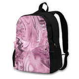Liquid Texture Art Glitter Detail Backpack