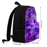 Purple Pop Bags Travel Laptop Backpack Purple Pink