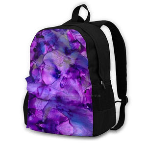Purple Pop Bags Travel Laptop Backpack Purple Pink