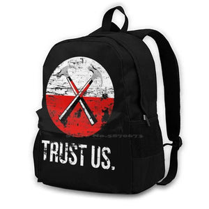 Trust Us Worn Travel Laptop Bagpack Bags Floyd